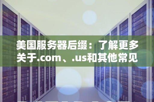 美国服务器后缀:了解更多关于.com、.us和其他常见后缀的知识 美国服务器后缀:了解更多关于.com、.us和其他常见后缀的知识