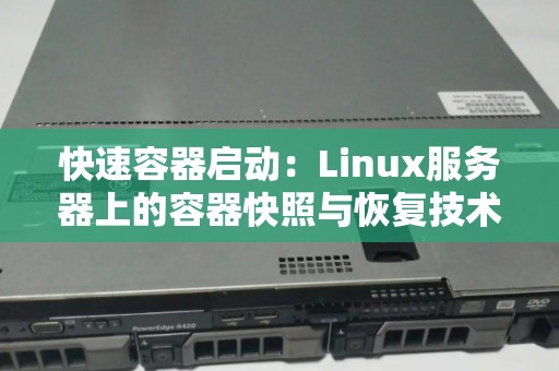 快速容器启动:Linux服务器上的容器快照与恢复技术 快速容器启动:Linux服务器上的容器快照与恢复技术