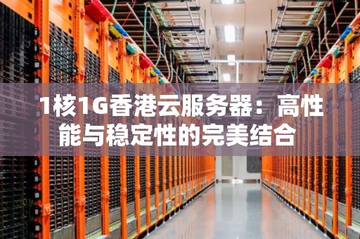 1核1G香港云服务器：高性能与稳定性的完美结合 