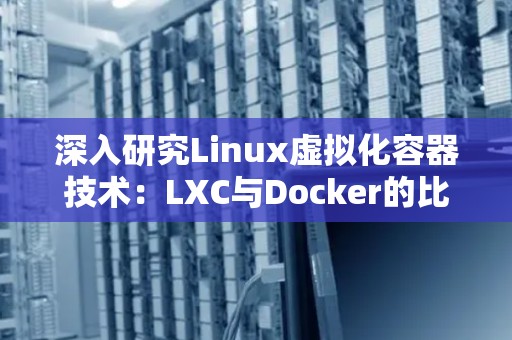 深入研究Linux虚拟化容器技术:LXC与Docker的比较与选择 深入研究Linux虚拟化容器技术:LXC与Docker的比较与选择