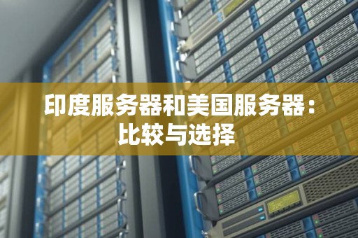 印度服务器和美国服务器：比较与选择 