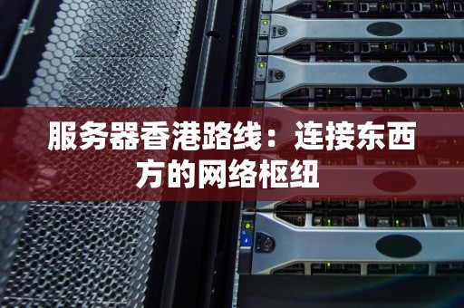 服务器香港路线：连接东西方的网络枢纽 