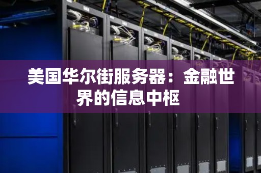 美国华尔街服务器：金融世界的信息中枢 