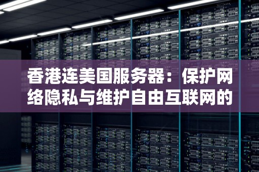 香港连美国服务器:保护网络隐私与维护互联网的重要一步 香港连美国服务器:保护网络隐私与维护互联网的重要一步