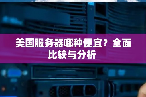 美国服务器哪种便宜？全面比较与分析 