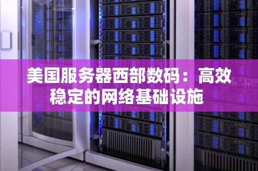 美国服务器西部数码：高效稳定的网络基础设施 