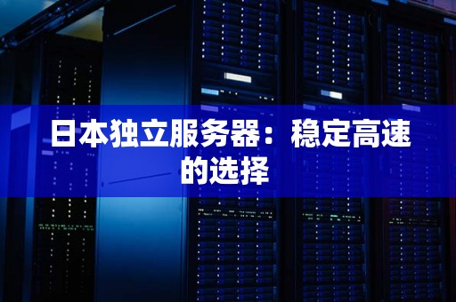 日本独立服务器：稳定高速的选择 