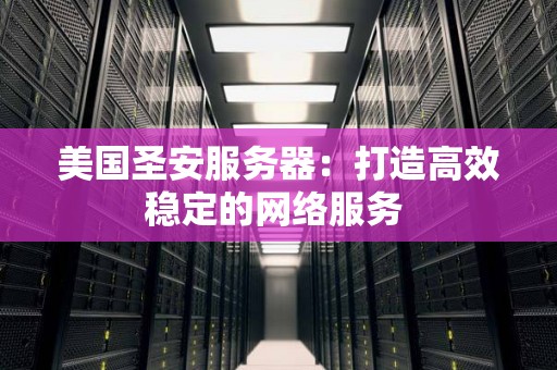 美国圣安服务器：打造高效稳定的网络服务 
