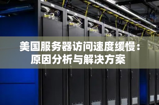美国服务器访问速度缓慢:原因分析与解决方案 美国服务器访问速度缓慢:原因分析与解决方案