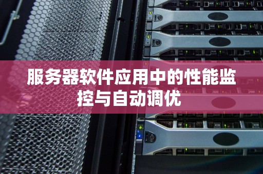 服务器软件应用中的性能监控与自动调优 