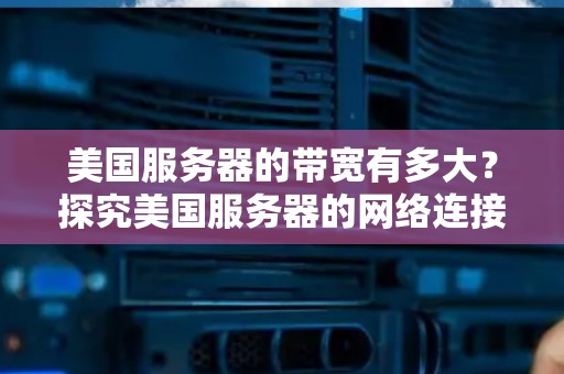 美国服务器的带宽有多大?分析美国服务器的网络连接速度与带宽 美国服务器的带宽有多大?分析美国服务器的网络连接速度与带宽