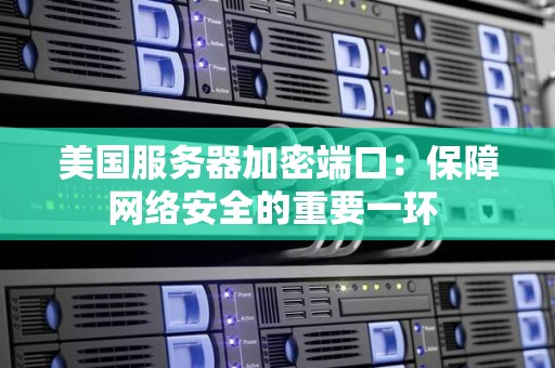 美国服务器加密端口:保障网络安全的重要一环 美国服务器加密端口:保障网络安全的重要一环