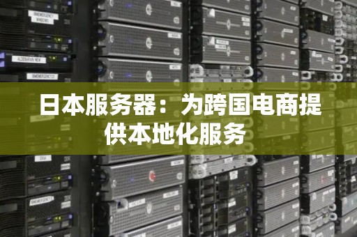 日本服务器:为跨国电商提供本地化服务 日本服务器:为跨国电商提供本地化服务