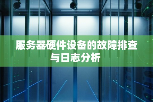 服务器硬件设备的故障排查与日志分析 
