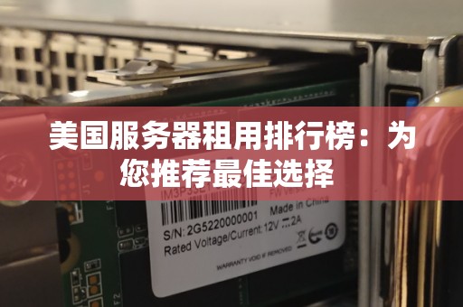 美国服务器租用排行榜：为您推荐好的选择 