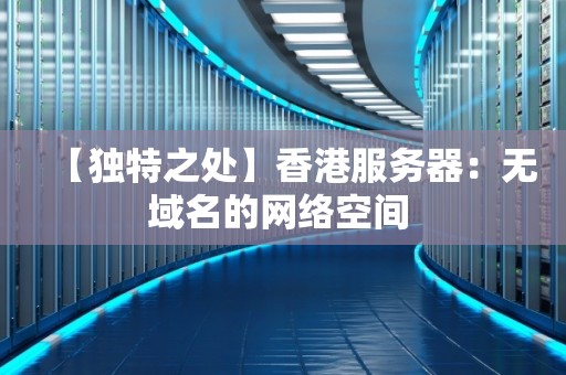 香港服务器独特之处：无域名的网络空间 