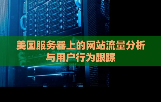 美国服务器上的网站流量分析与用户行为跟踪 美国服务器上的网站流量分析与用户行为跟踪