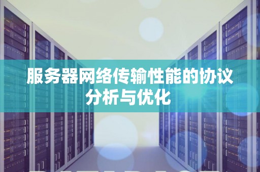 服务器网络传输性能的协议分析与优化 