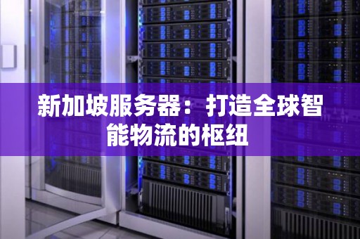 新加坡服务器:打造全球智能物流的枢纽 新加坡服务器:打造全球智能物流的枢纽
