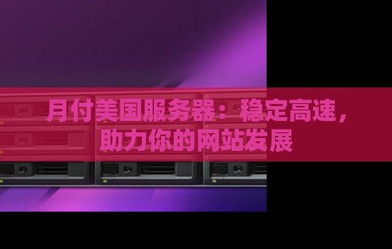 月付美国服务器：稳定高速，助力你的网站发展