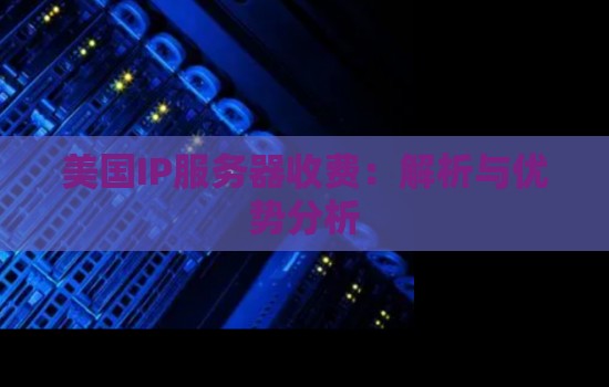 美国IP服务器收费：解析与优势分析