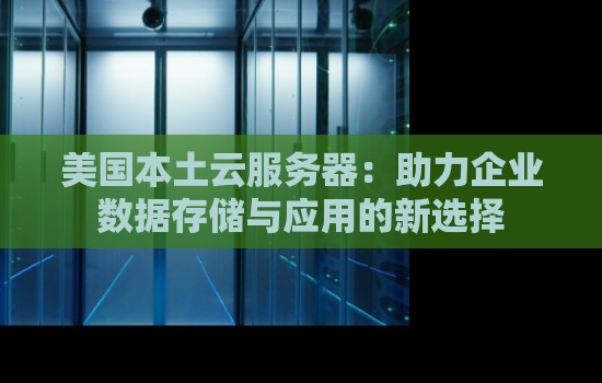 美国本土云服务器:助力企业数据存储与应用的新选择 美国本土云服务器:助力企业数据存储与应用的新选择
