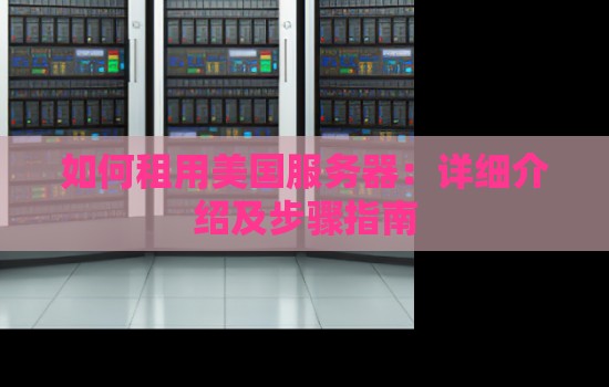 如何租用美国服务器：详细介绍及步骤建议