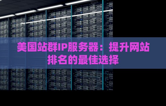 美国站群IP服务器：提升网站排名的好的选择