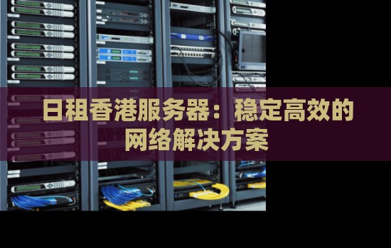 日租香港服务器：稳定高效的网络解决方案