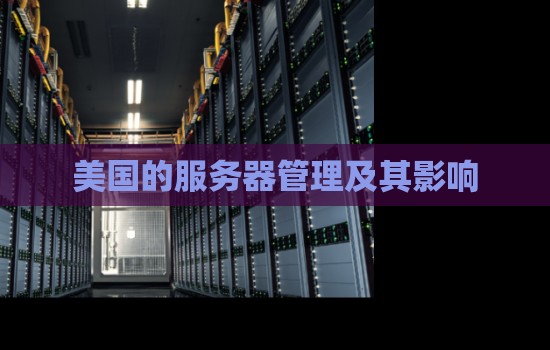 美国的服务器管理及其影响 美国的服务器管理及其影响