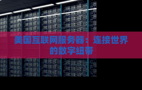 美国互联网服务器:连接世界的数字纽带 美国互联网服务器:连接世界的数字纽带