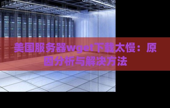 美国服务器wget下载太慢:原因分析与解决方法 美国服务器wget下载太慢:原因分析与解决方法
