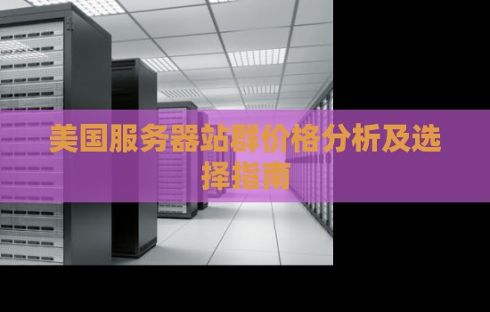 美国服务器站群价格分析及选择建议 美国服务器站群价格分析及选择建议