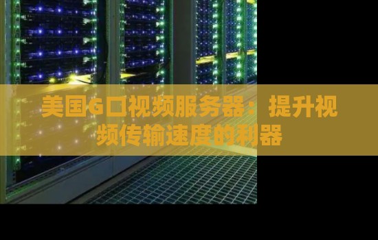 美国G口视频服务器：提升视频传输速度的利器