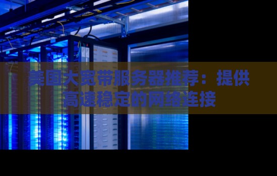 美国大宽带服务器推荐:提供高速稳定的网络连接 美国大宽带服务器推荐:提供高速稳定的网络连接
