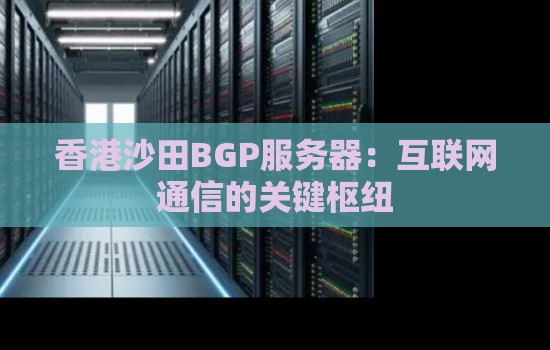 香港沙田BGP服务器:互联网通信的关键枢纽 香港沙田BGP服务器:互联网通信的关键枢纽