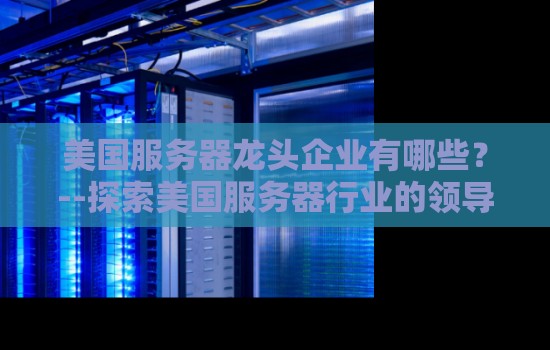 美国服务器龙头企业有哪些?--分析美国服务器行业的领导者 美国服务器龙头企业有哪些?--分析美国服务器行业的领导者