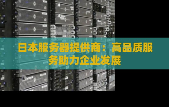 日本服务器提供商:高品质服务助力企业发展 日本服务器提供商:高品质服务助力企业发展