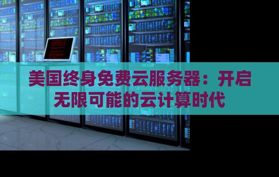 美国终身免费云服务器：开启无限可能的云计算时代