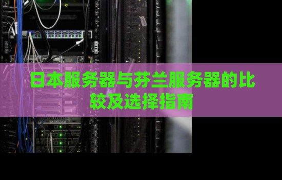 日本服务器与芬兰服务器的比较及选择建议 日本服务器与芬兰服务器的比较及选择建议