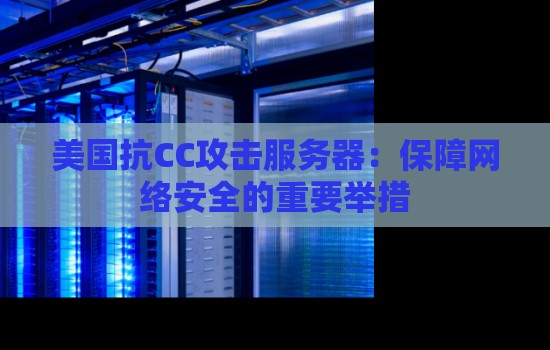 美国抗CC攻击服务器:保障网络安全的重要举措 美国抗CC攻击服务器:保障网络安全的重要举措
