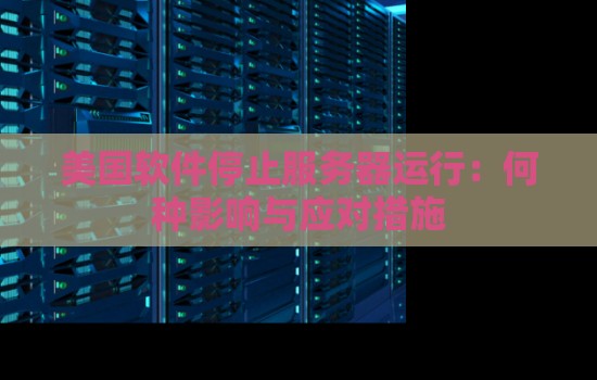 美国软件停止服务器运行：何种影响与应对措施