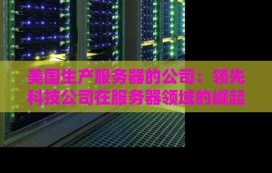 美国生产服务器的公司:领先科技公司在服务器领域的崛起 美国生产服务器的公司:领先科技公司在服务器领域的崛起