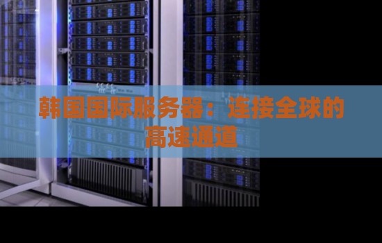 韩国国际服务器：连接全球的高速通道