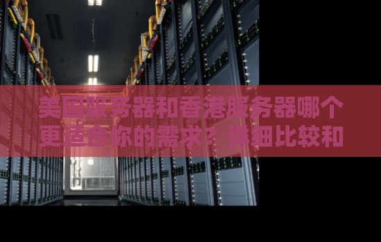 美国服务器和香港服务器哪个更适合你的需求?详细比较和分析 美国服务器和香港服务器哪个更适合你的需求?详细比较和分析