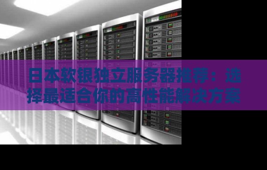 日本软银独立服务器推荐:选择最适合你的高性能解决方案 日本软银独立服务器推荐:选择最适合你的高性能解决方案