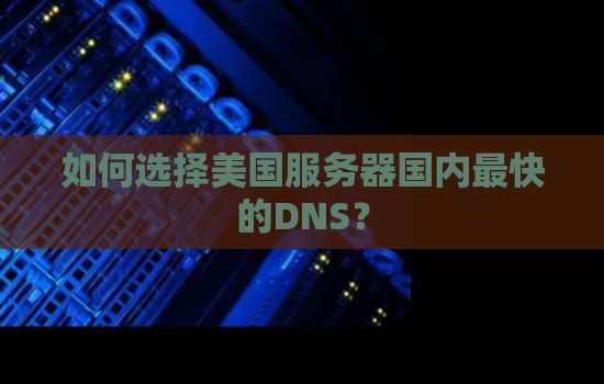 如何选择美国服务器国内最快的DNS? 如何选择美国服务器国内最快的DNS?