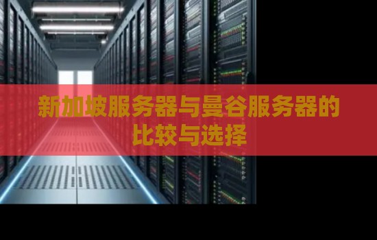 新加坡服务器与曼谷服务器的比较与选择 新加坡服务器与曼谷服务器的比较与选择