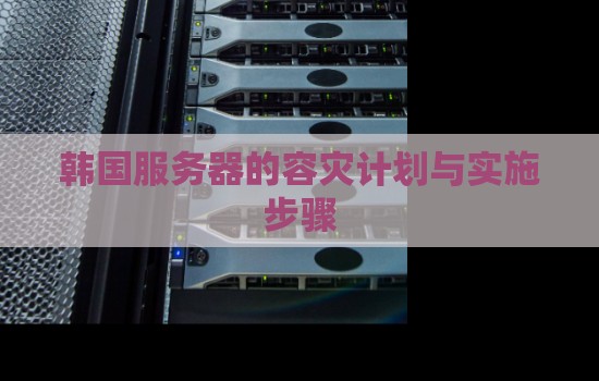 韩国服务器的容灾计划与实施步骤 韩国服务器的容灾计划与实施步骤