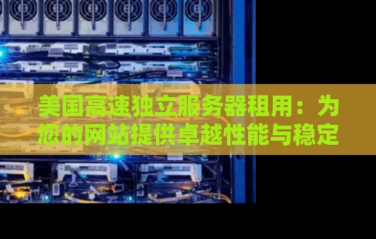 美国高速独立服务器租用：为您的网站提供卓越性能与稳定性